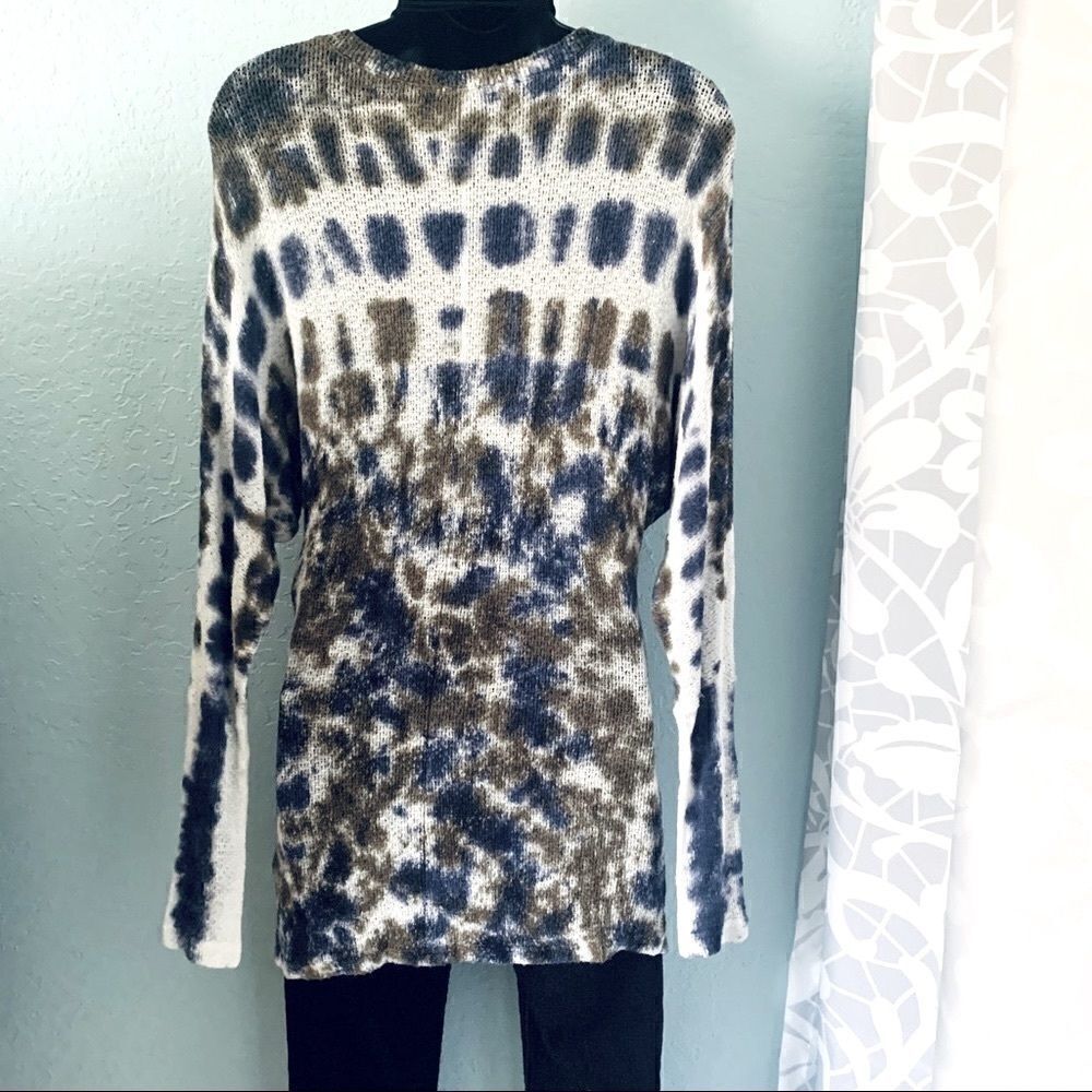 PARTY Tie Dye Knit Dolman Sleeve Tunic Sweater Size Small - Picture 6 of 8